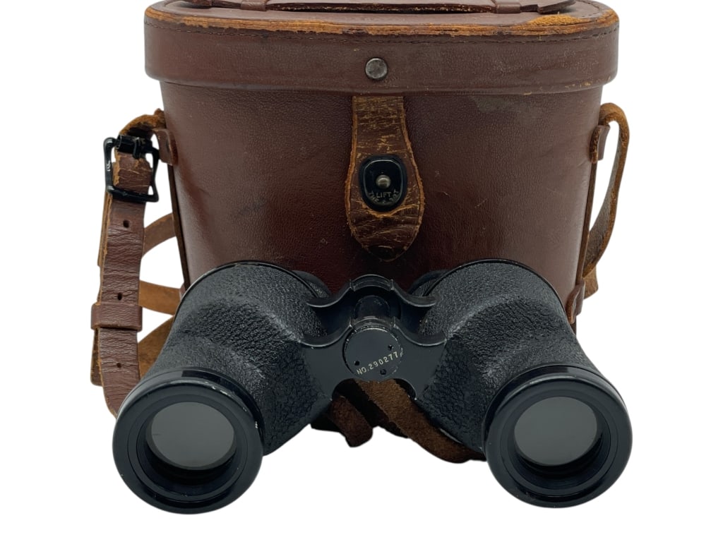 1943 HMR WESTINGHOUSE BINOCULARS W LEATHER CASE (1 of 6)