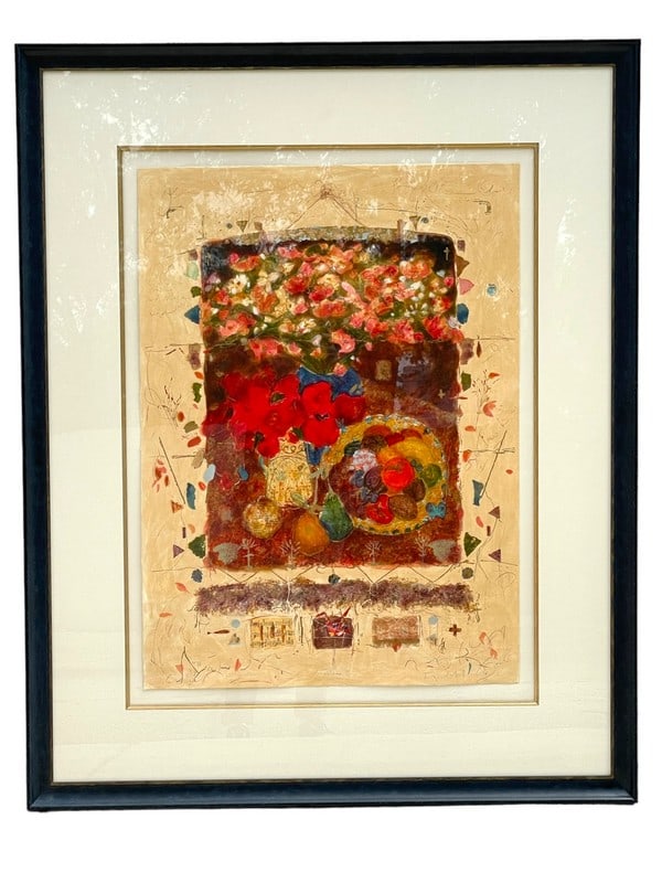 ROY FAIRCHILD TABLEAU II SERIGRAPH ON PAPER 48": ROY FAIRCHILD TABLEAU II SERIGRAPH ON PAPER -48" X 39" APPROX -VERY GOOD PRE OWNED CONDITION -DP61724