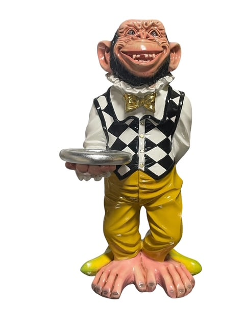 NEW CHEESY MONKEY BUTLER SERVER DEMO STATUE 24" (1 of 7)
