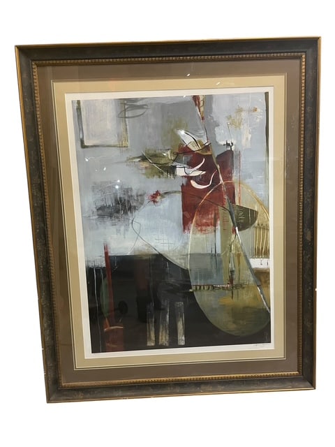 TERRI BURRIS "THE RED VASE" 44/125 SIGNED LITHO (1 of 18)