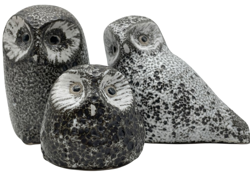 3 OWL STUDIO POTTERY FIGURINES PIGEON FORGE 4" (1 of 7)