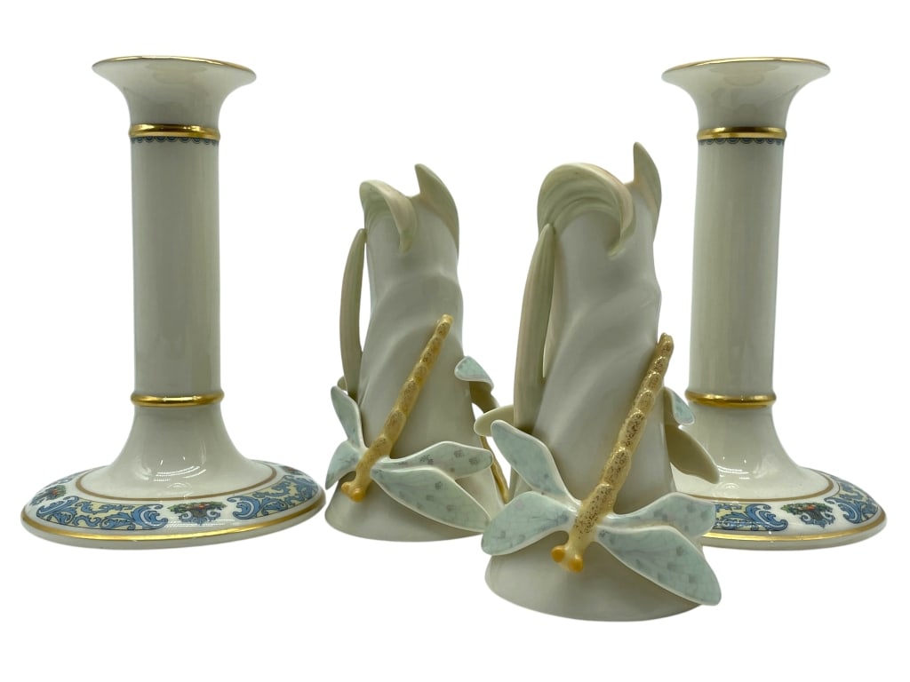 LENOX DRAGONFLY CANDLESTICKS & CANDLEHOLDERS (1 of 9)