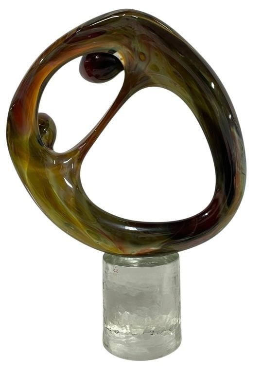 SILVANO SIGNORETTO MURANO GLASS SCULPTURE 23" (1 of 6)