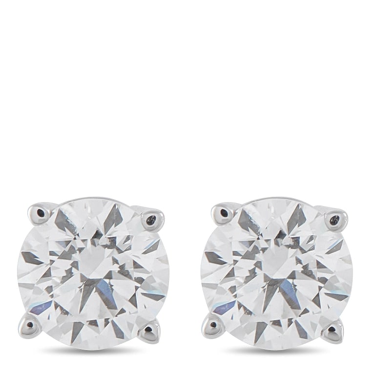 14K WG 1.0CT LAB-GROWN DIAMOND STUD EARRINGS (1 of 5)