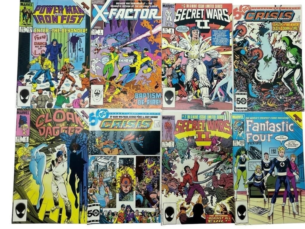 COLLECTION OF 8 VINTAGE MARVEL & DC COMIC BOOKS (1 of 3)