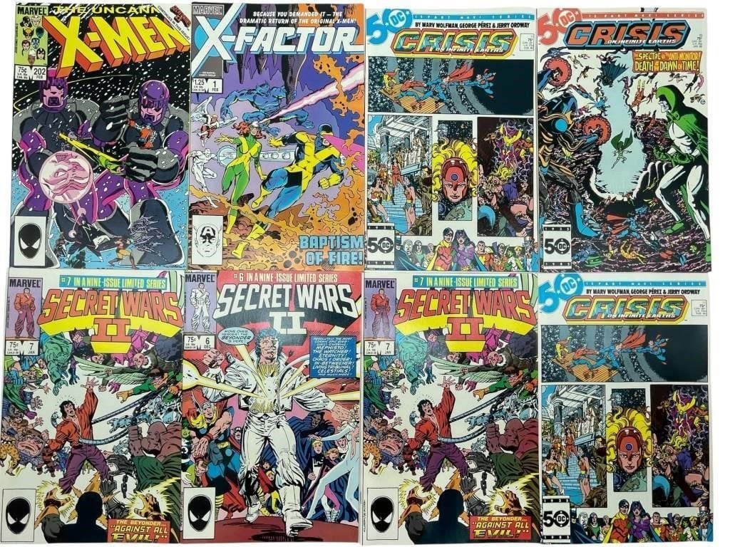 COLLECTION OF 8 VINTAGE MARVEL & DC COMIC BOOKS (1 of 3)