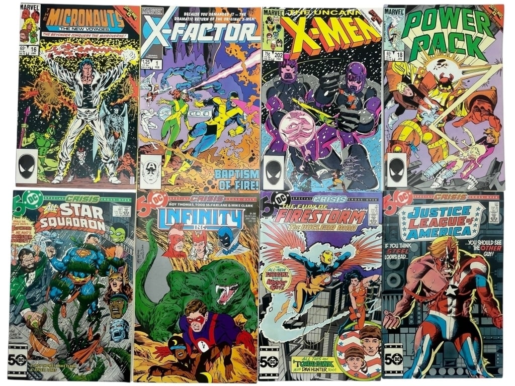 COLLECTION OF 8 VINTAGE MARVEL & DC COMIC BOOKS (1 of 4)