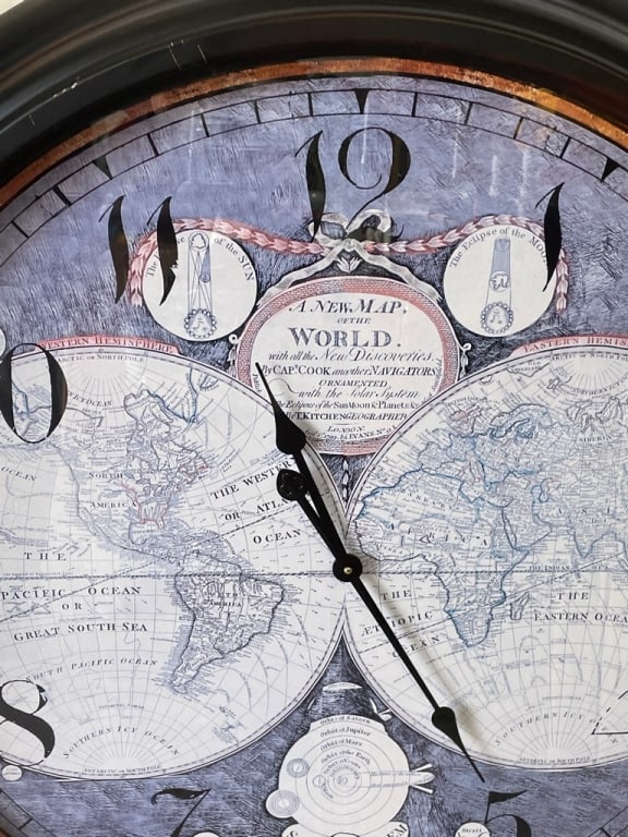 OVERSIZED WORLD MAP WALL CLOCK 35" - 4