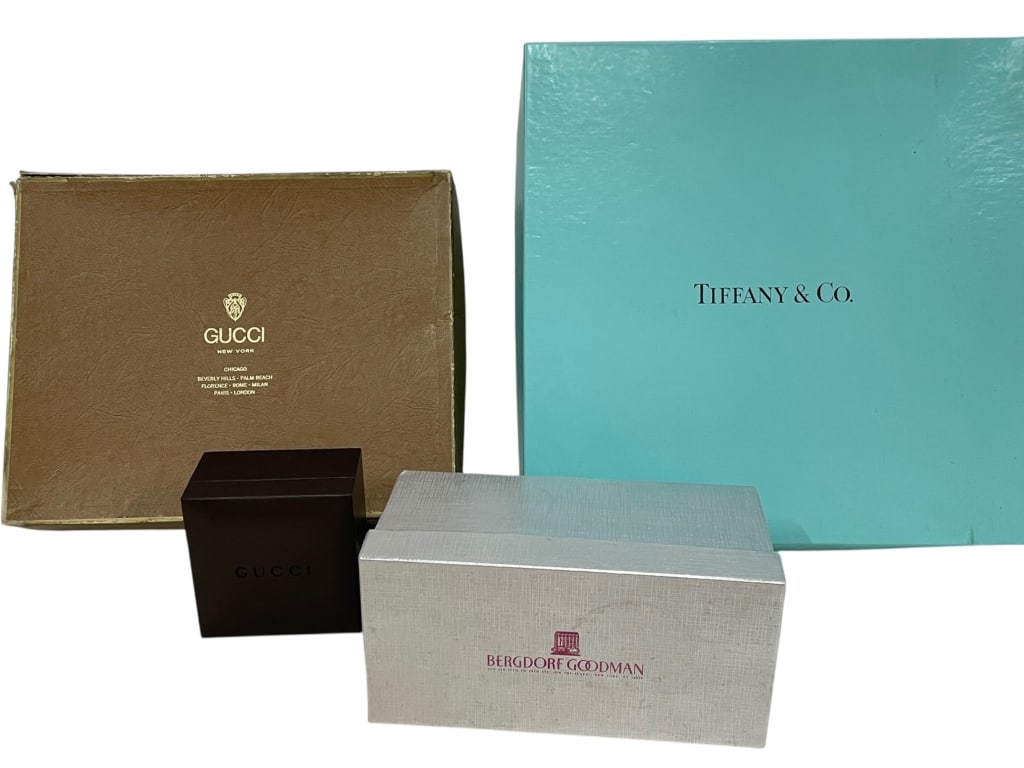 DESIGNER LUX RETAIL BOXES GUCCI TIFFANY BERGDORF (1 of 7)