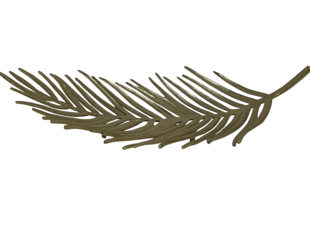 DECORATIVE METAL PALM FROND CENTERPIECE 25" (1 of 7)