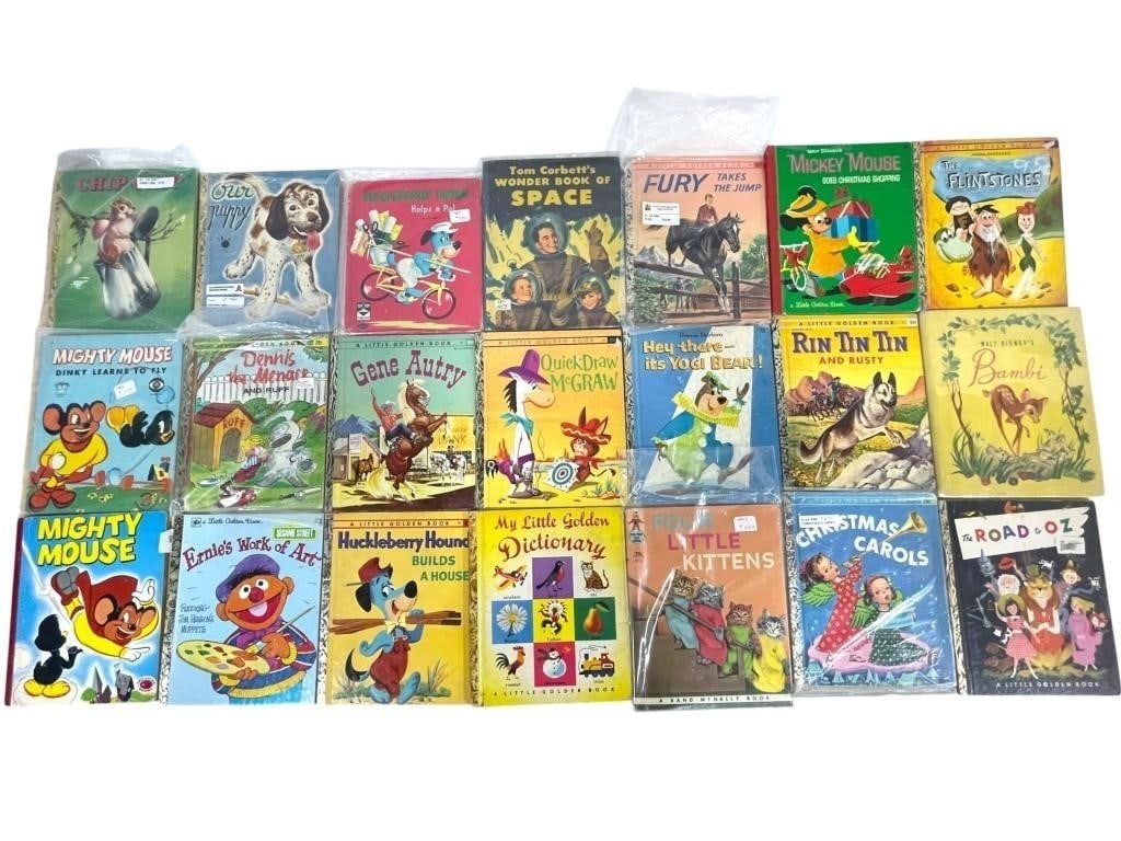 VINTAGE 21 LITTLE GOLDEN BOOKS CLASSIC TITLES (1 of 8)