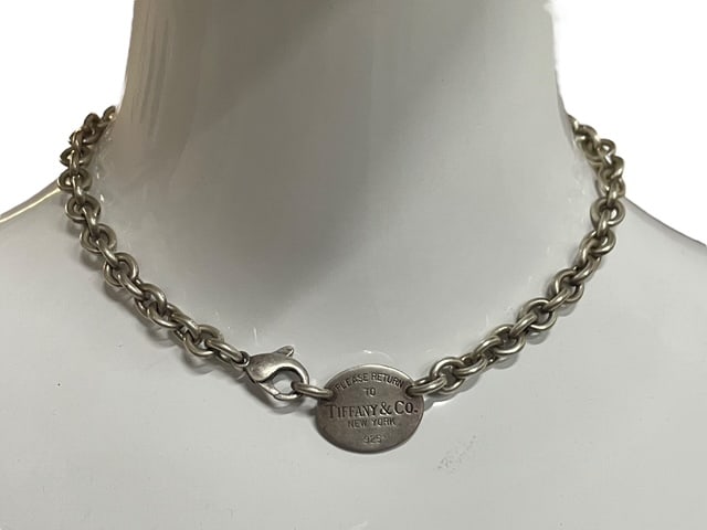 TIFFANY & CO RETURN TO STERLING SILVER TAG CHOKER (1 of 10)