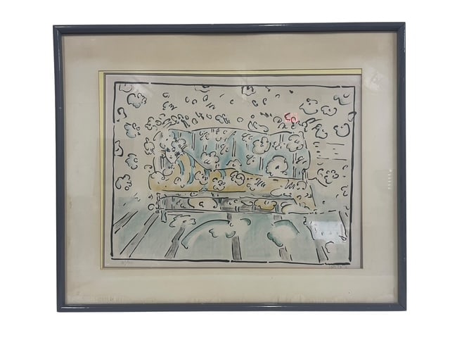 PETER MAX SIGNED LIMITED ED MODERN FIGURAL ART 33" (1 of 14)