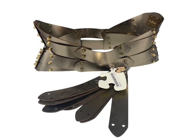 SEXY LEATHER PIRATE BONDAGE CORSET WAIST BELT $725 (1 of 7)