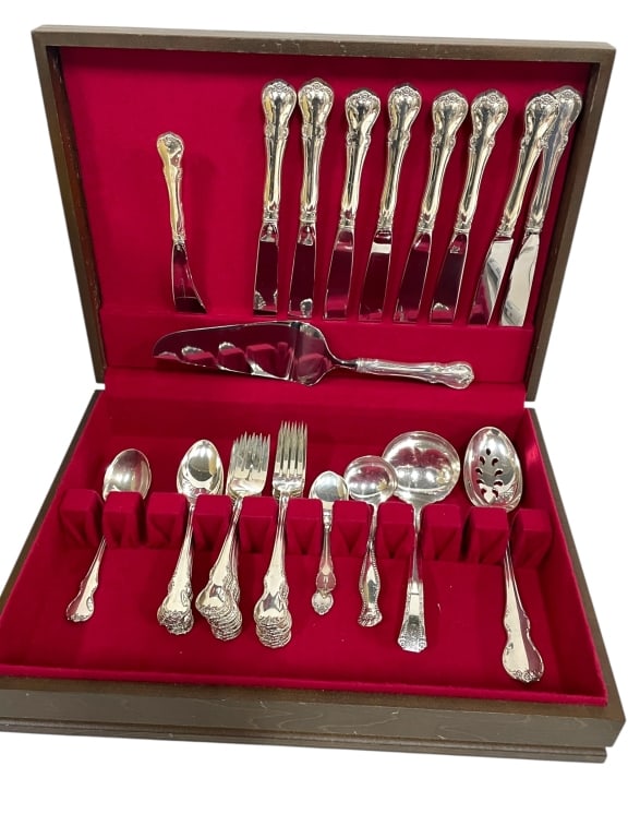 TOWLE FRENCH PROVINCIAL STERLING FLATWEAR SET 640G (1 of 8)