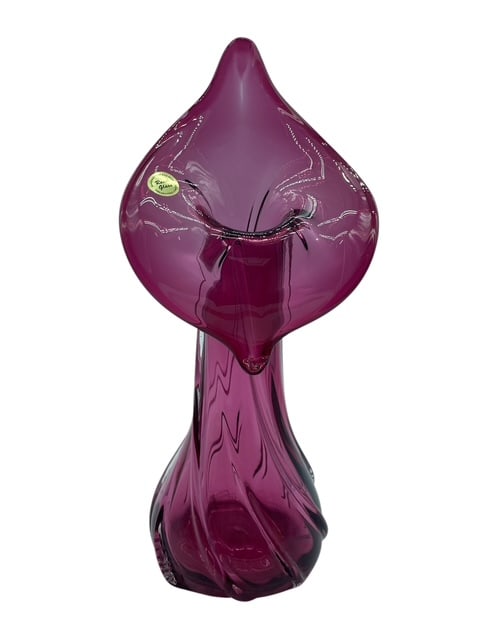 HAND BLOWN ART GLASS JACK IN THE PULPIT ROSSI 13" (1 of 11)