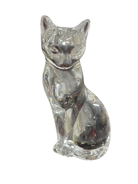 LENOX 1993 SOLID LEAD CRYSTAL CAT KITTY FIGURINE (1 of 7)