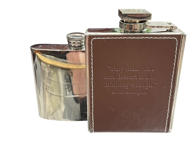 ERNEST HEMINGWAY QUOTE TWO FLASKS DRINKING QUOTES (1 of 7)