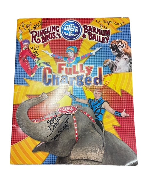 FULLY AUTOGRAPHED RINGLING BROS "FULLY CHARGED" BK (1 of 8)