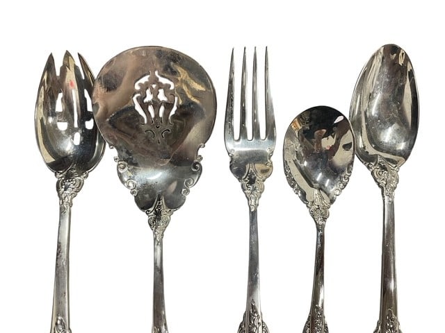 BAROQUE BY GODINGER SILVERPLATE SERVING FLATWARE + - 13