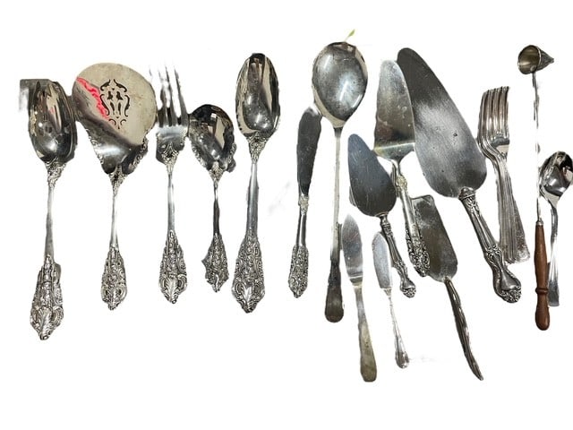 BAROQUE BY GODINGER SILVERPLATE SERVING FLATWARE + - 5