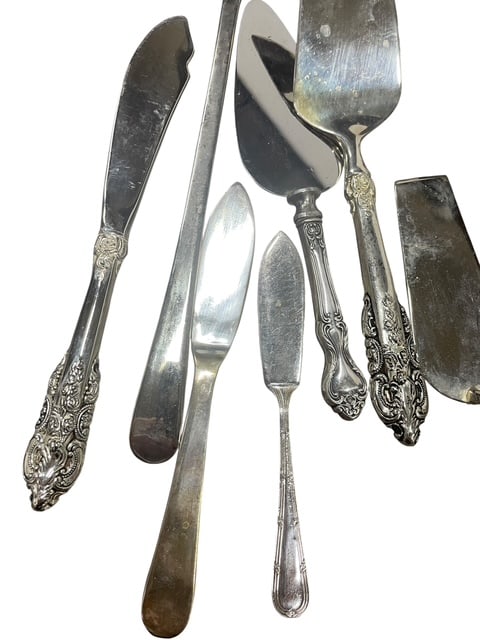 BAROQUE BY GODINGER SILVERPLATE SERVING FLATWARE + - 9