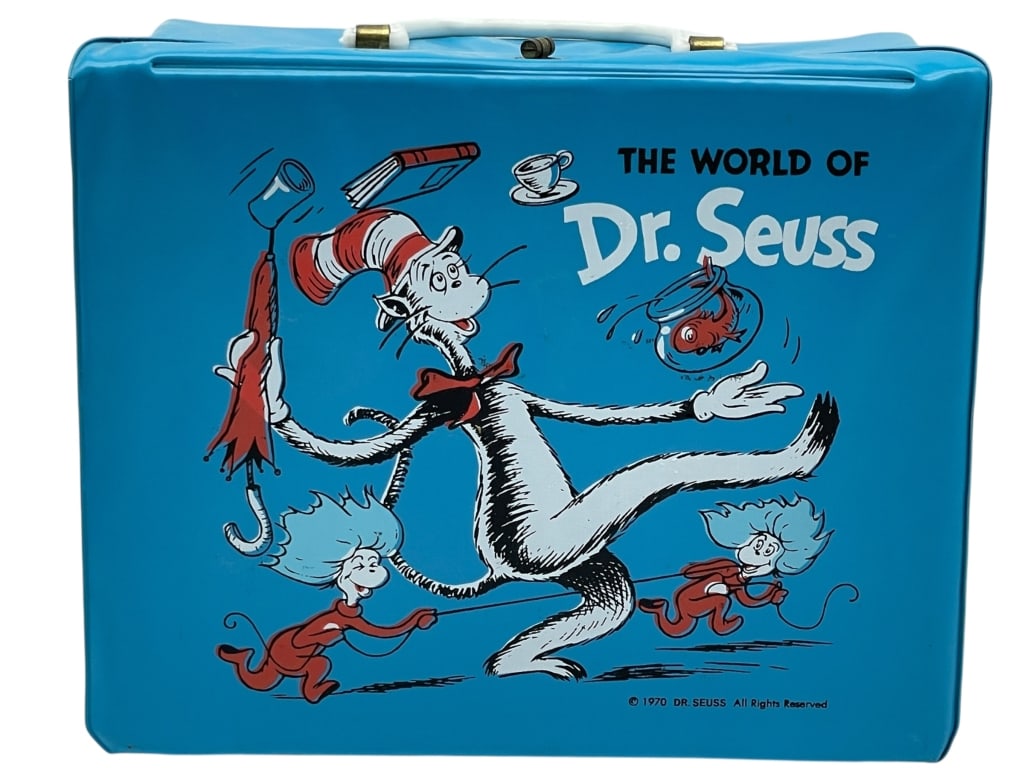 1970 THE WORLD OF DR. SEUSS VINYL LUNCH BOX (1 of 9)
