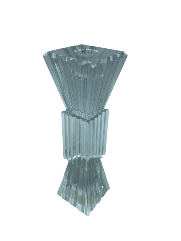 ROYAL GALLERY LEAD CRYSTAL ART DECO CANDLESTICK (1 of 8)