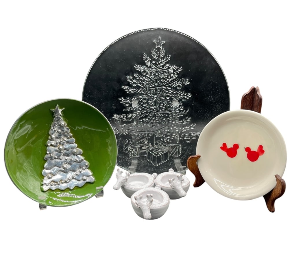 HOLIDAY DECORATIVE SERVING PLATES & VIETRI LOT (1 of 10)