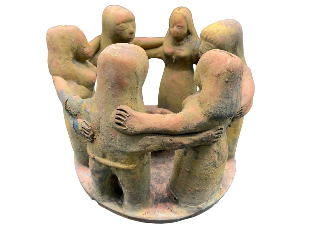 CIRCLE OF SIX FIGURAL TERRACOTTA SCULPTURE (1 of 5)