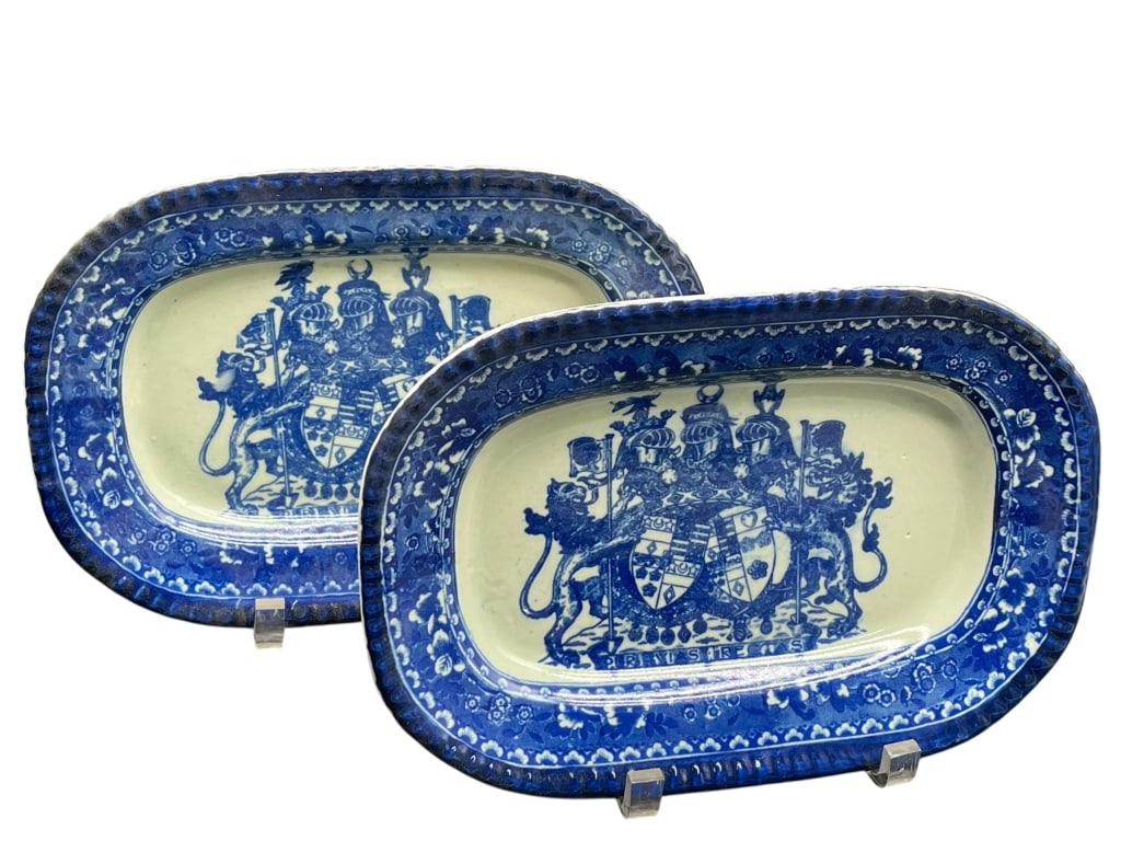 PAIR OF VICTORIA WARE IRONSTONE PLATES (1 of 5)