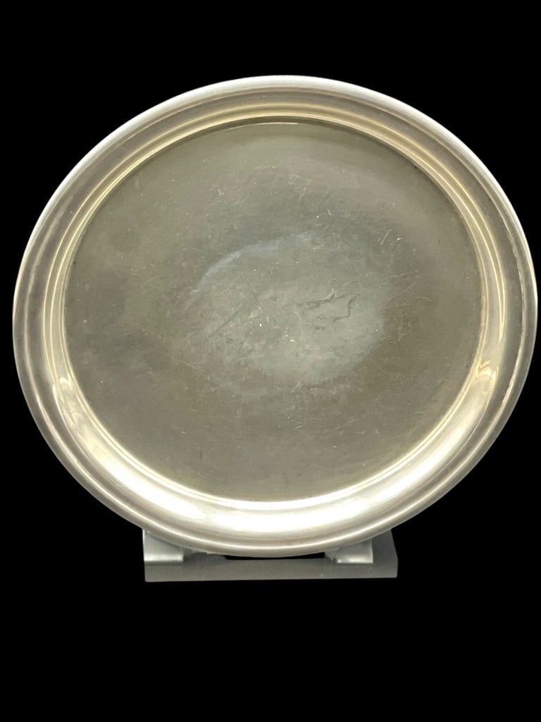 7" RANDAHL STERLING SILVER ROUND SERVING TRAY 140G (1 of 5)