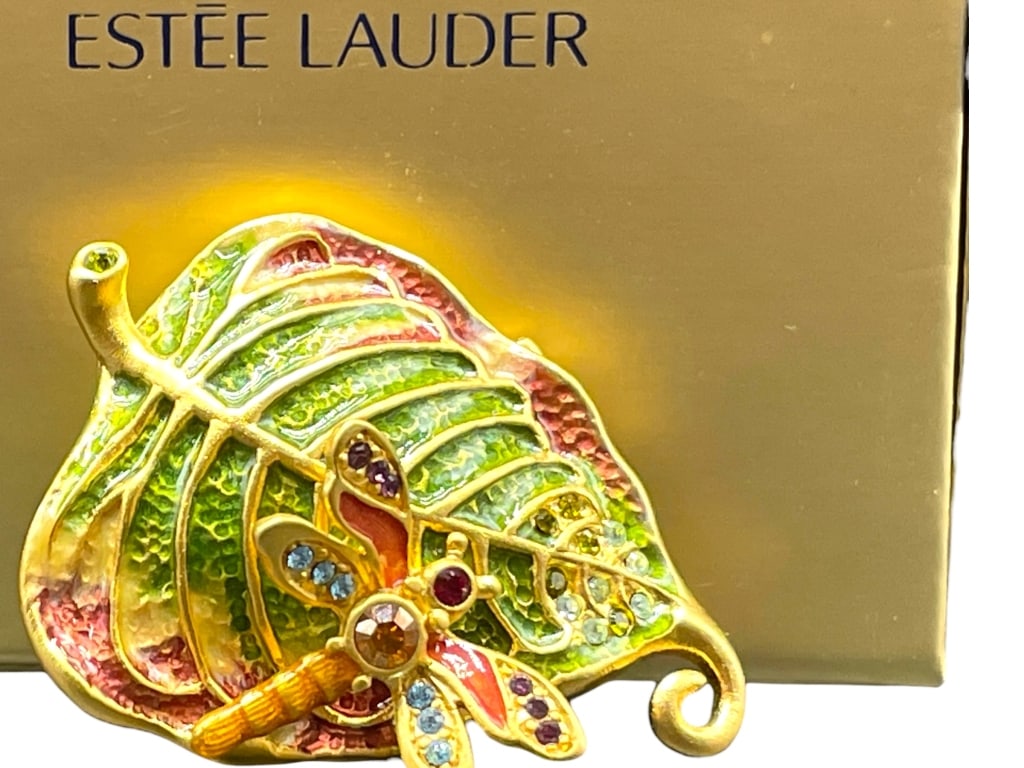 NIB STRONGWATER / LAUDER WHT LINEN PERFUME COMPACT (1 of 8)