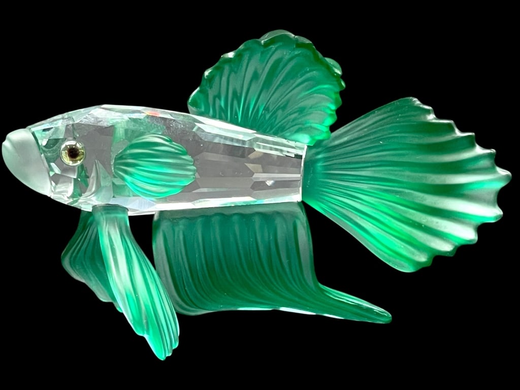 SWAROVSKI SIAMESE FIGHTING FISH CRYSTAL FIGURINE (1 of 7)