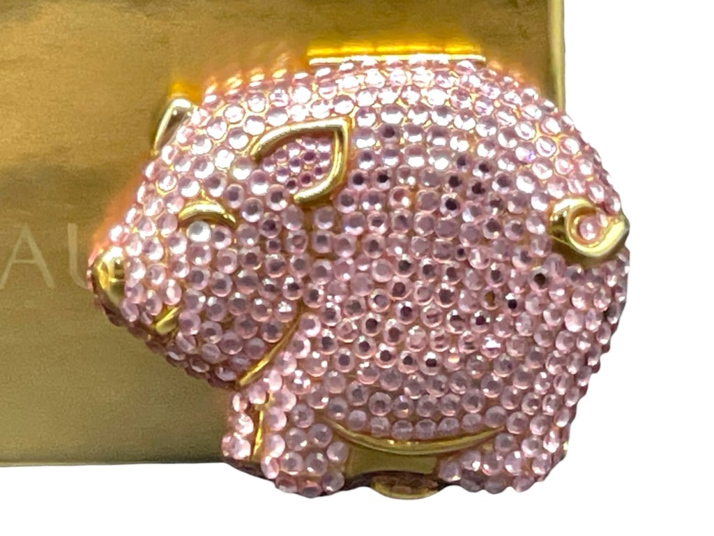 NIB ESTEE LAUDER PRECIOUS PIG POWDER COMPACT (1 of 7)