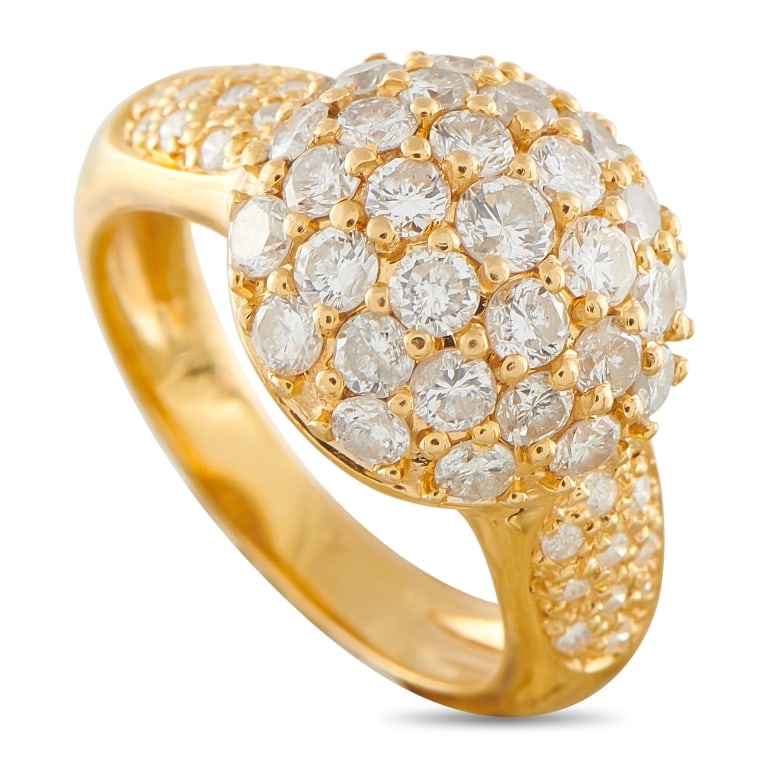 18K YELLOW GOLD 2.0CT DIAMOND RING (1 of 4)
