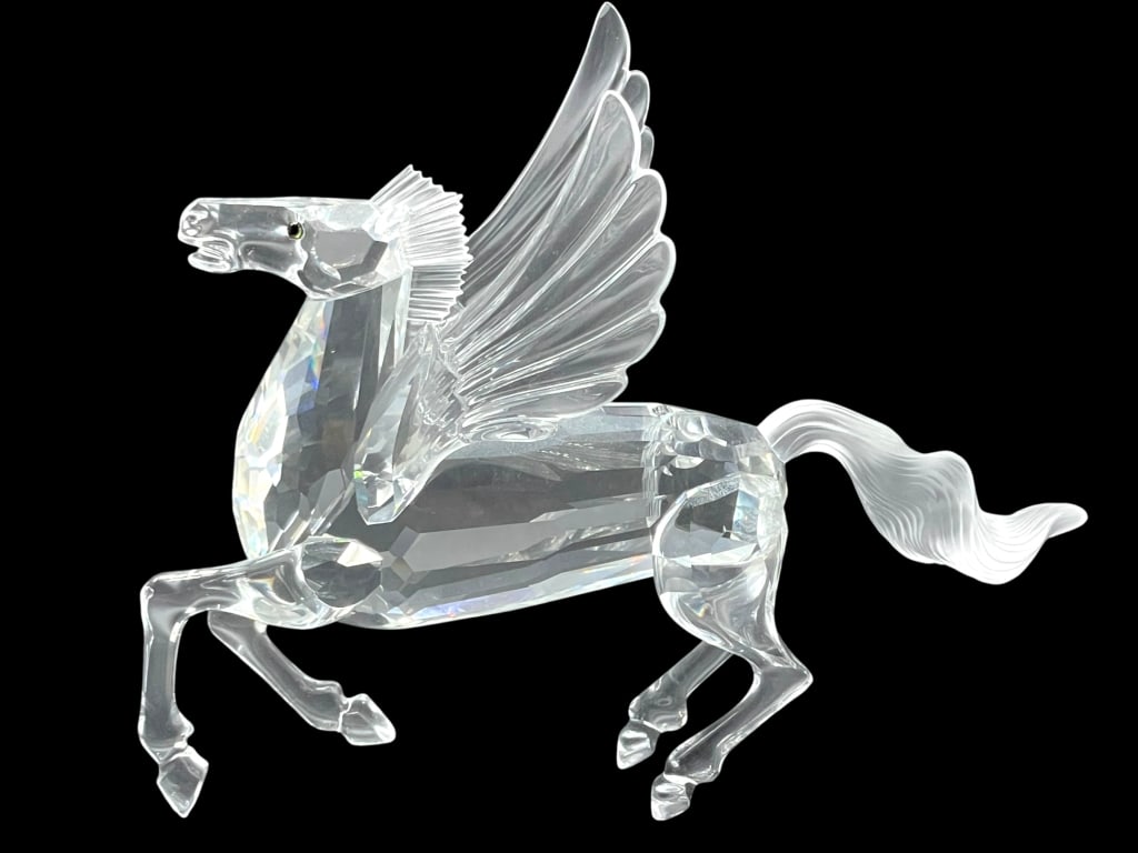SWAROVSKI CRYSTAL PEGASUS FIGURINE W BOX 6" (1 of 10)