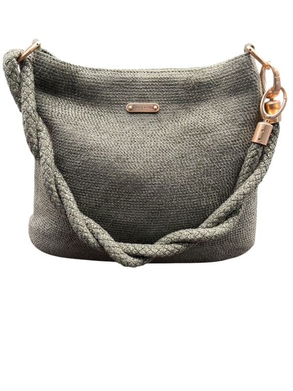 ERIC JAVITS NEW YORK GREEN WOVEN HANDBAG (1 of 15)