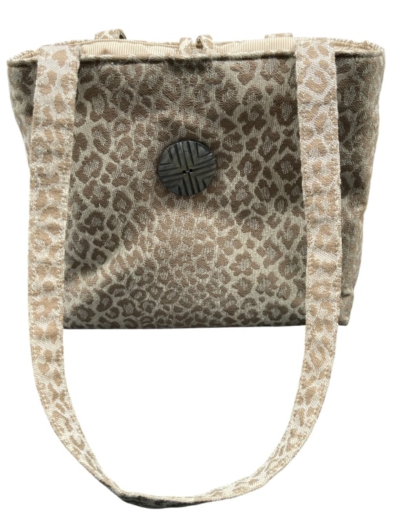 LONDON FOG TAN JACQUARD SHOULDER TOTE (1 of 14)