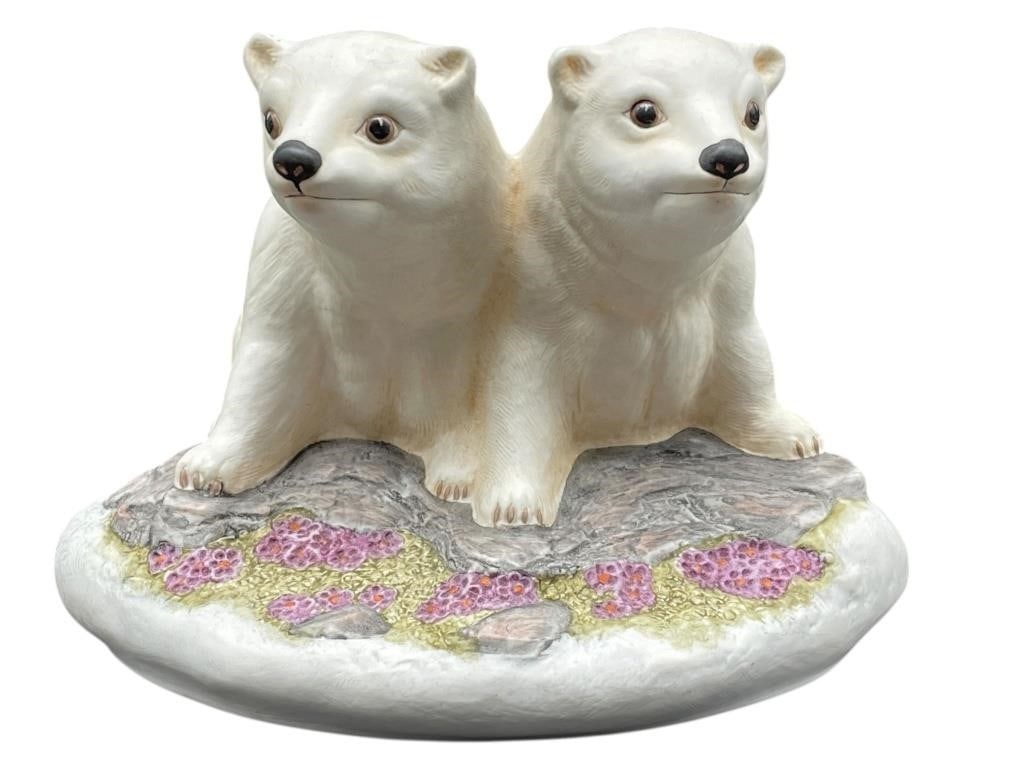 KAZMAR “POLAR BEAR CUBS?? LIMITED SCULPTURE #124 6" (1 of 5)