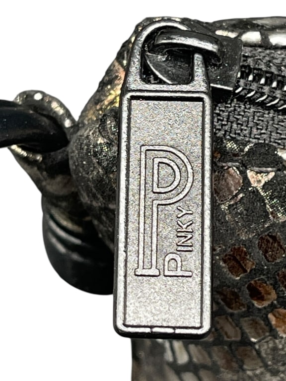 PINKY PYTHON EMBOSSED METALLIC CROSSBODY - 3