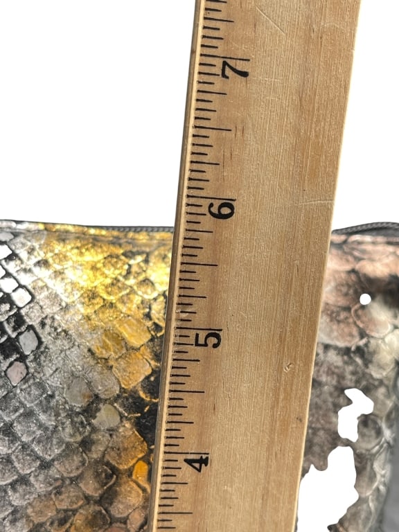 PINKY PYTHON EMBOSSED METALLIC CROSSBODY - 5