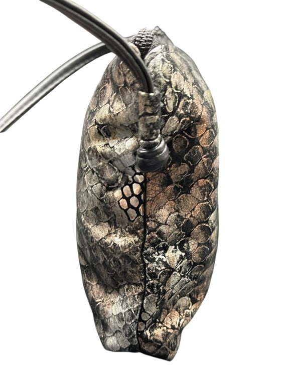 PINKY PYTHON EMBOSSED METALLIC CROSSBODY - 6