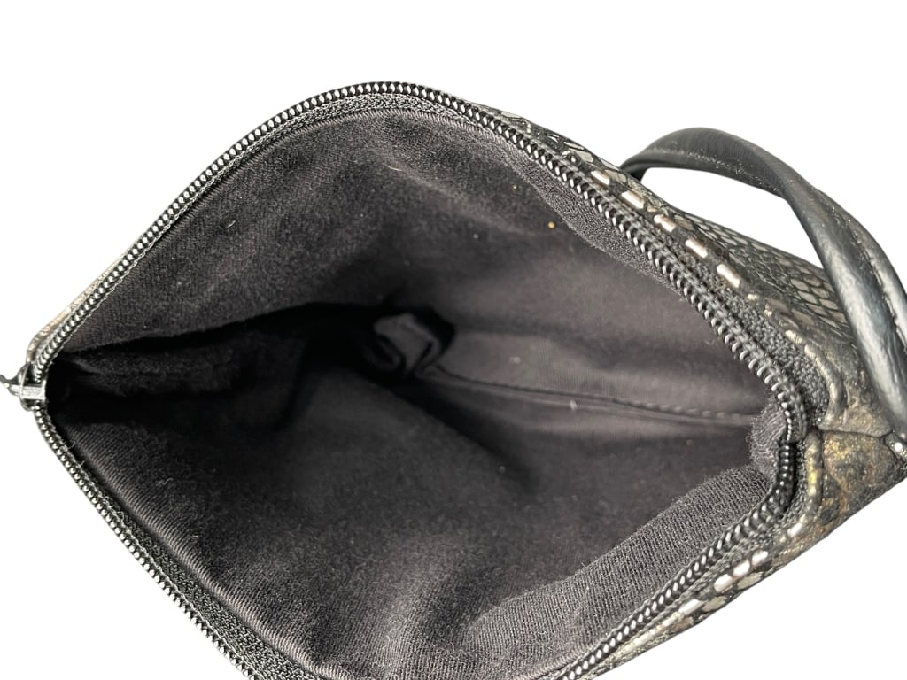 PINKY PYTHON EMBOSSED METALLIC CROSSBODY - 8