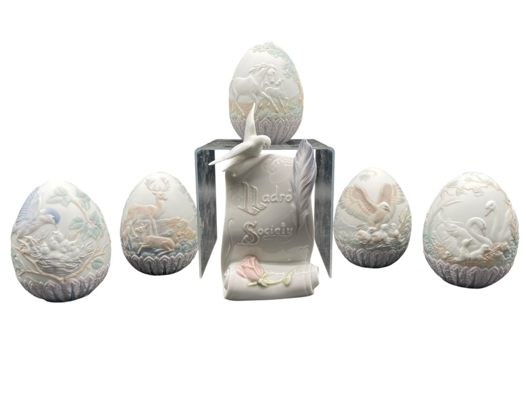 LLADRÓ SOCIETY 1993 EASTER EGG COLLECTION SET (1 of 9)