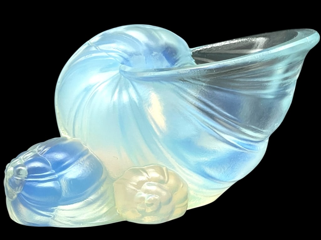 SABINO FRANCE OPALESCENT SNAIL SHELL ART GLASS 3" (1 of 7)