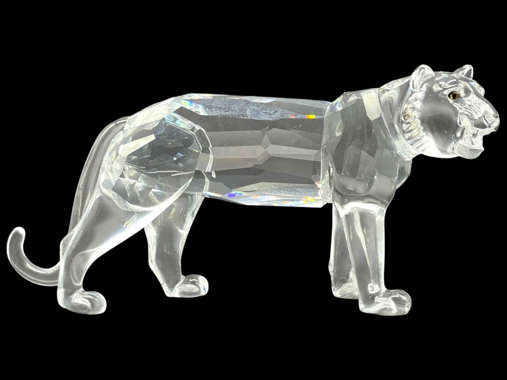 SWAROVSKI CRYSTAL TIGER FIGURINE 5" (1 of 6)