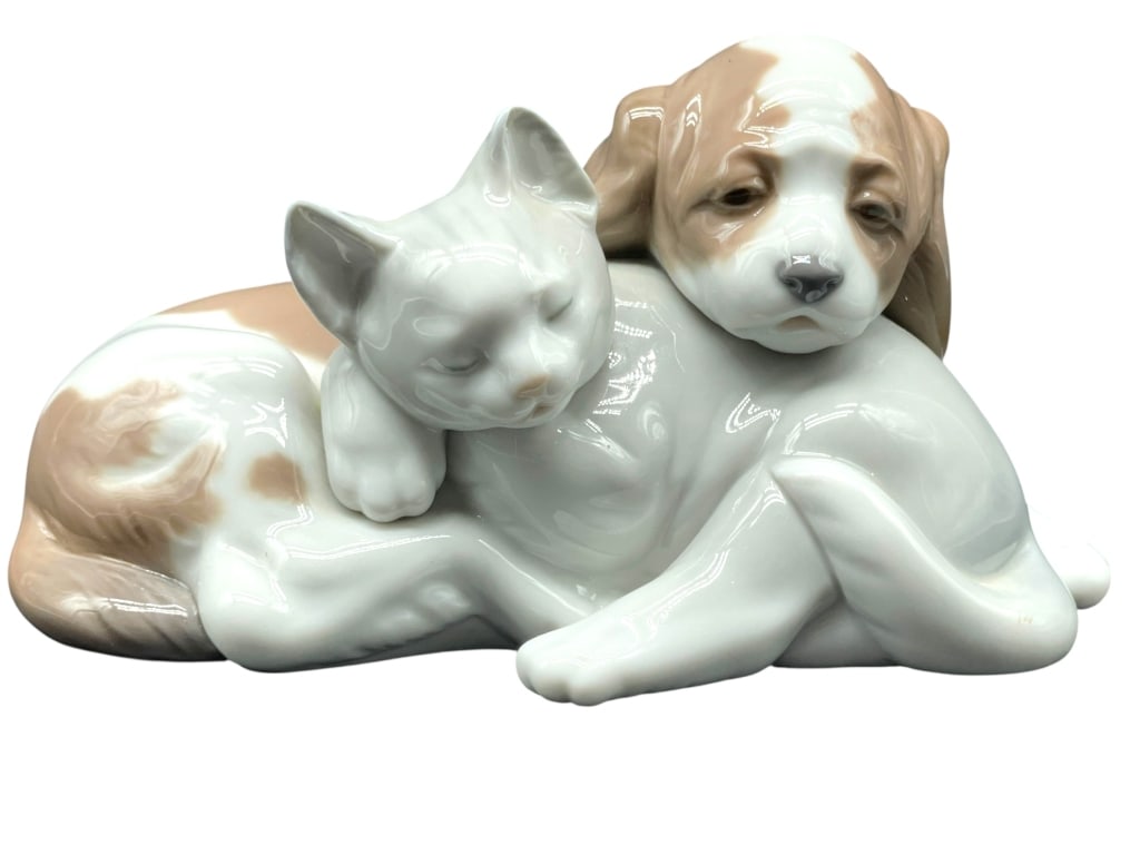 LLADRO BOSOM BUDDIES PUPPY & KITTEN FIGURINE 6.5" (1 of 5)