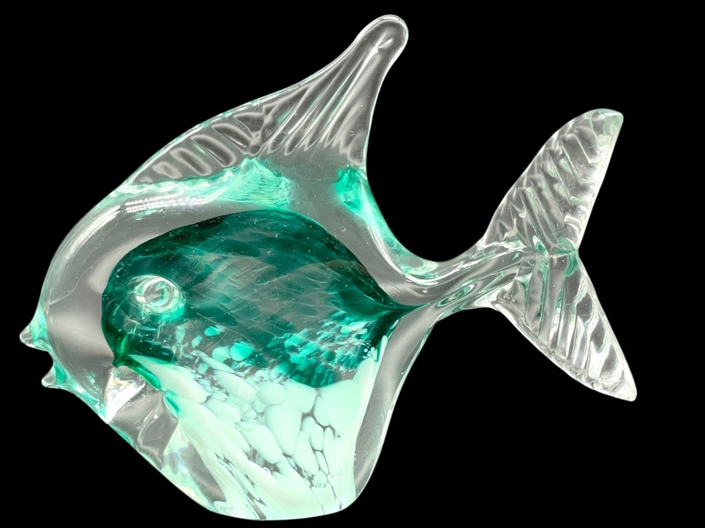 MURANO ART GLASS COASTAL FISH FIGURINE 4" (1 of 6)