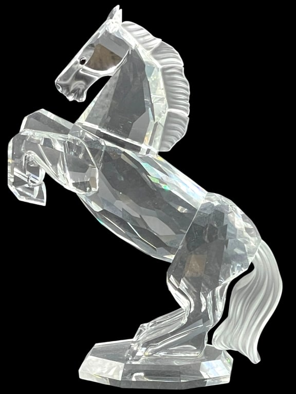 SWAROVSKI WHITE STALLION CRYSTAL FIGURINE 4" (1 of 6)